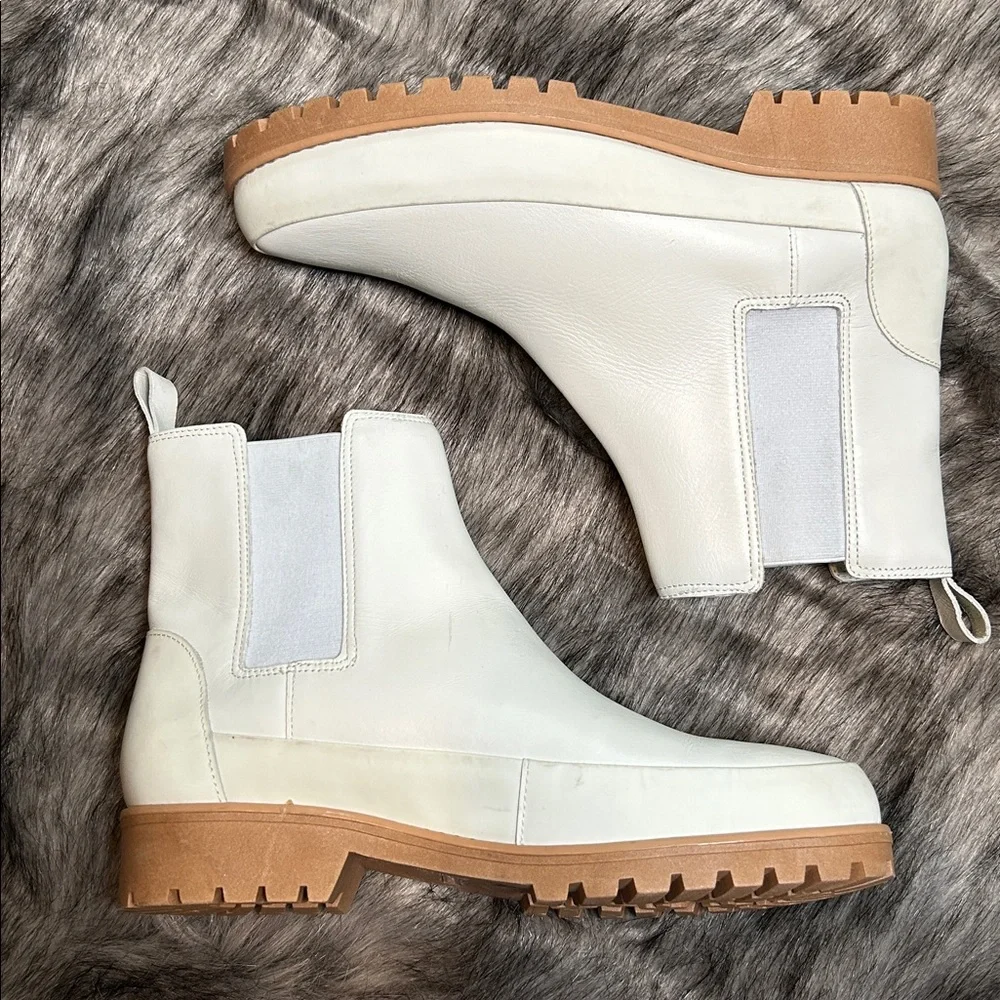 Rebecca Allen Women's The All Weather Boot White Lug Sole Size Women’s 8.5